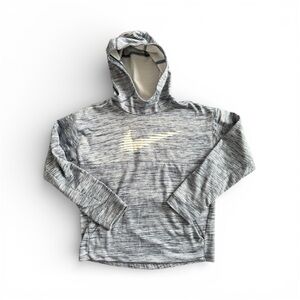 Nike Dri-Fit boys blue and white boys Hoodie sweatshirt athletic size L